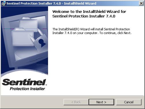 -SENTINEL driver installlsa: 1. lps